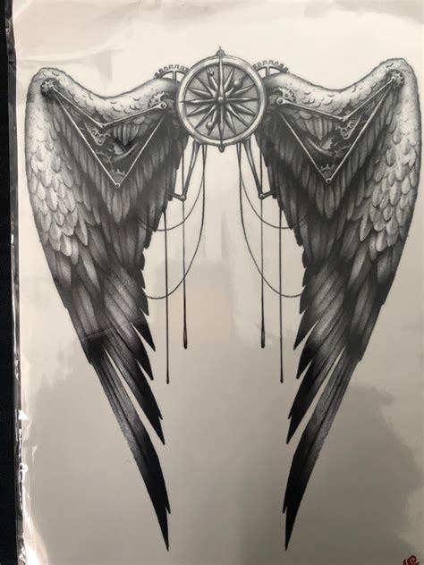 angel wings tattoo|realistic angel wings tattoo.